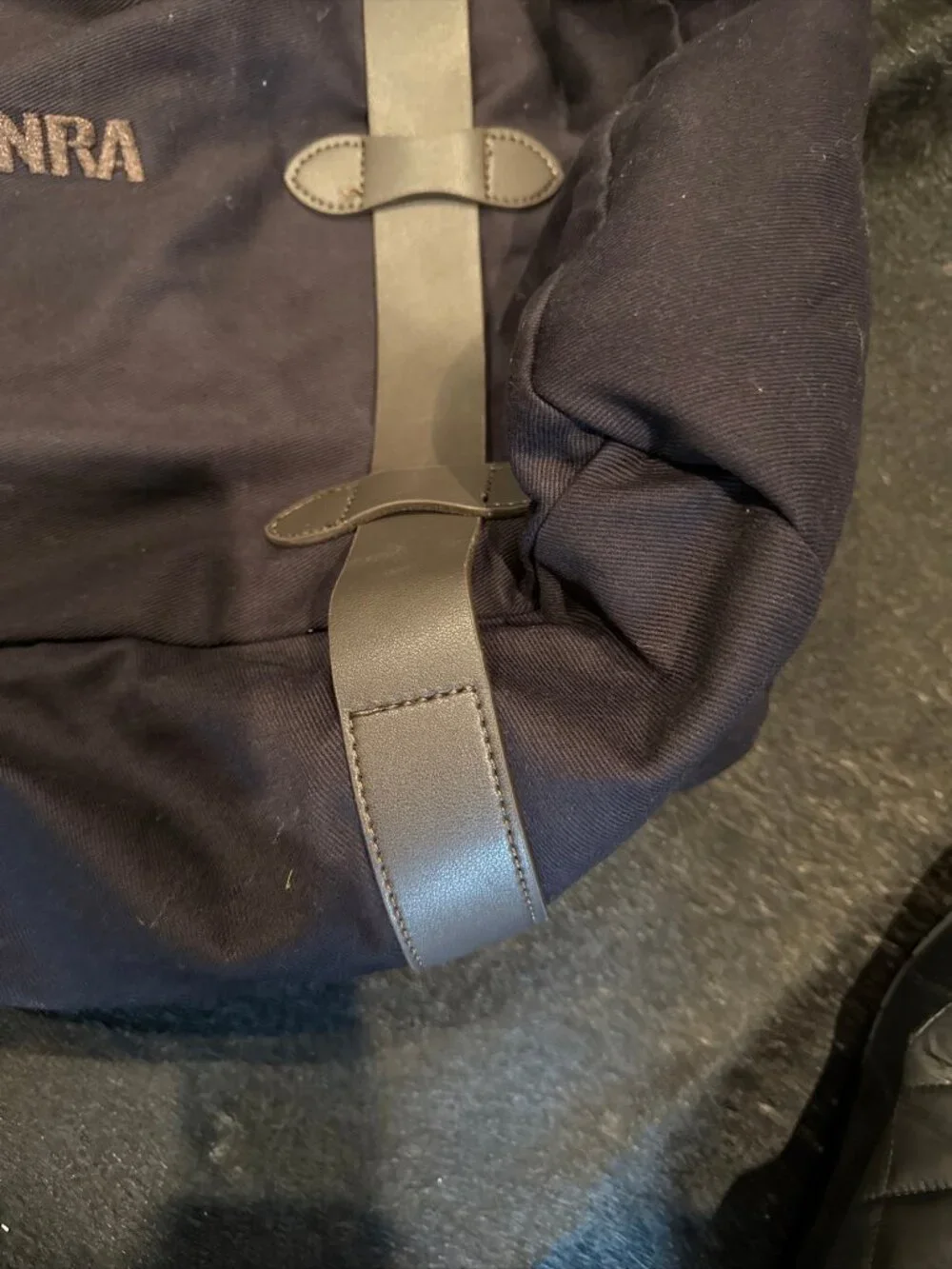 Large NRA Duffle Tote Bag Canvas Leather Travel Overnight Weekender Bag Luggage